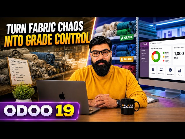 Odoo 19 Fabric Grading | A, B, C Grade Fabric Inventory Management for Textile Industry