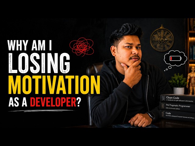 Why Am I Losing Motivation as a Developer? 😔 | The Truth About Coding Burnout