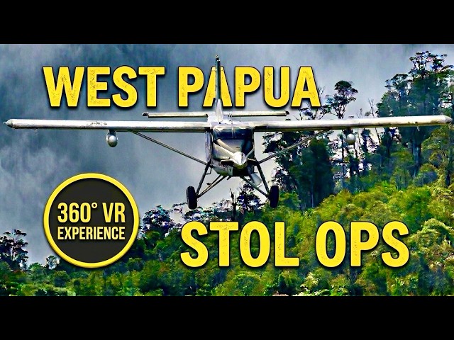 Extreme STOL Landing in 8K 360° - Pilatus Porter