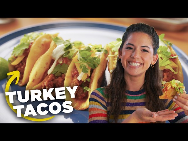 Molly's Fried Flour Shell Turkey Tacos 🌮 | Girl Meets Farm | Food Network