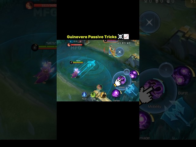 Guinevere Passive Tricks Tutorial ☠️📈 #guinevere #shorts #tutorial #mlbb