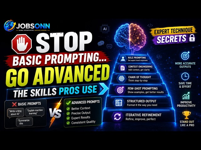 Stop Basic Prompting… Go Advanced 🚀 | Expert AI Prompt Techniques Pros Use