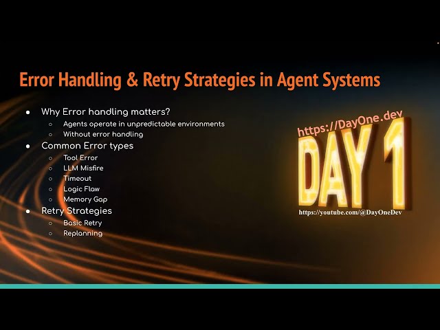 Error Handling & Retry Strategies in Agent Systems