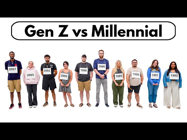 5 Gen Z vs 5 Millennials