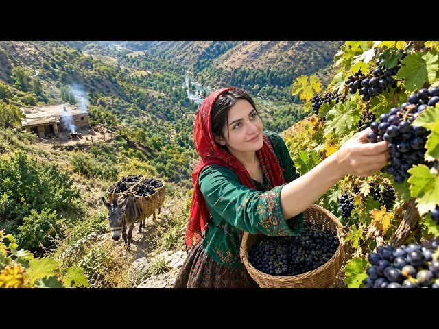 Iran Village Life: The Secret To Clear Grape Molasses & Traditional Cooking