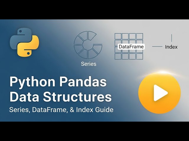 Python Pandas Data Structures Explained | Series, DataFrame & Index for Beginners