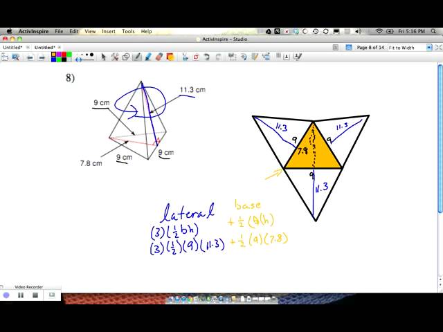 Surface Area Pyramids and Cones