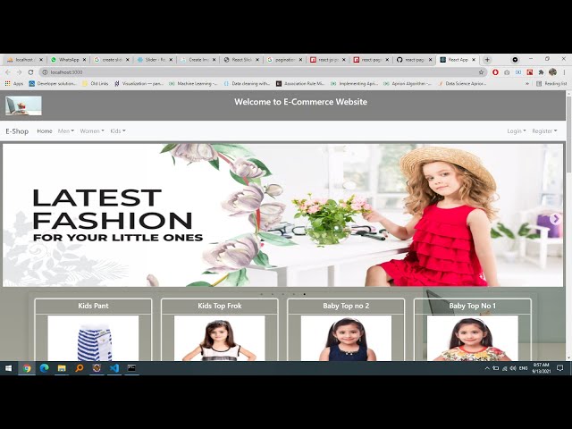 ECommerce Project in React and Spring boot