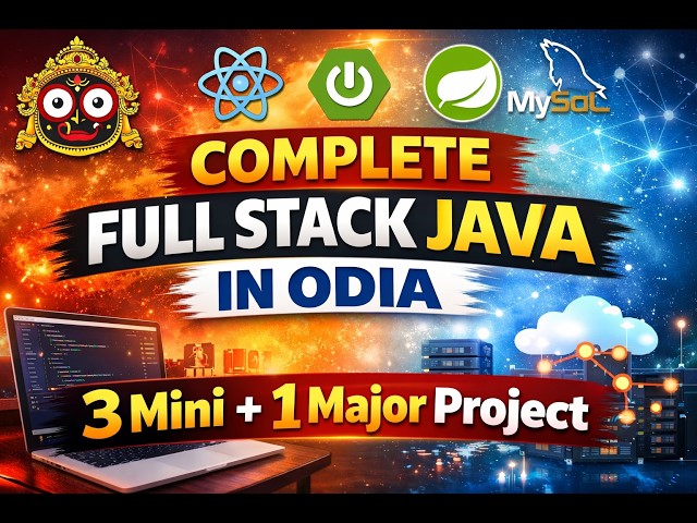 Full Stack Java Roadmap 2026 | Frontend Backend Database | Spring Boot Projects | Odia Tutorial
