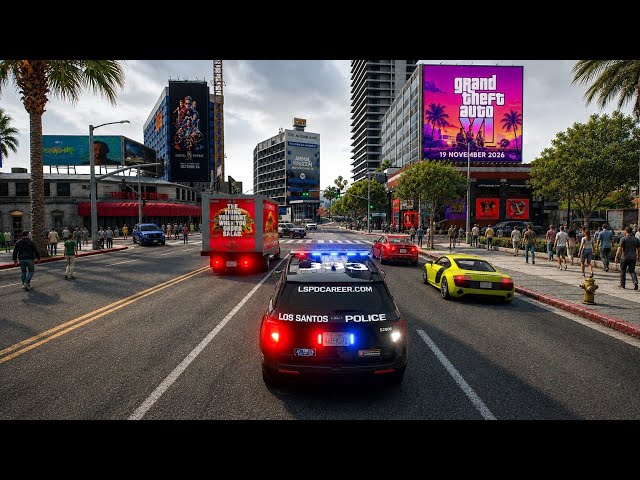 GTA 5 LSPDFR Ultra Realistic City Patrol | Real Life Police Roleplay 4K