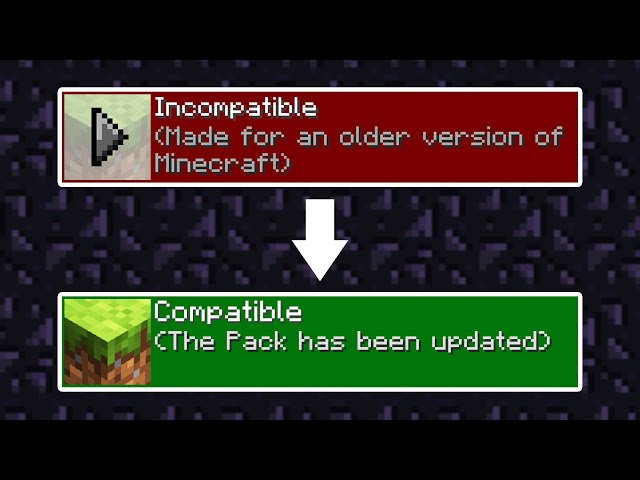 How to Update/Fix Old or Incompatible Texture Packs to Newer Minecraft Versions