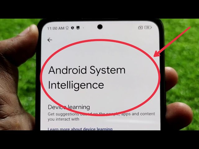 Android System intelligence in Redmi Mobile