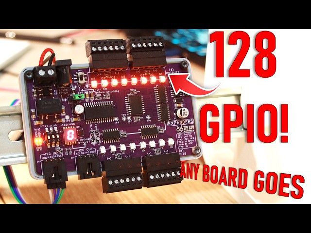 DIY 128-Pin GPIO Expander | MCP23017 MCP23S17