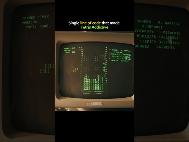How single line of code made Tetris most addictive game #tetris #shorts