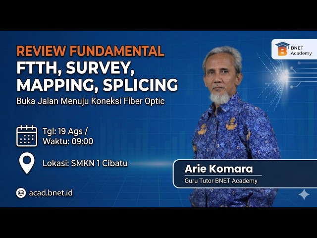 Pembelajaran Kelas Industri Jurusan TJKT bersama BNET ACADEMY