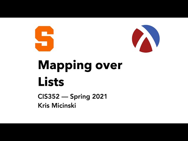 L8: Mapping over Lists