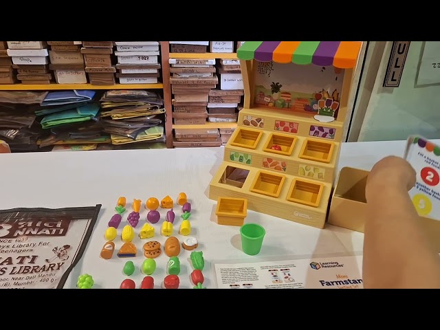 How to play the Mini Farmstand Sorting Set by Learning Resources from Unnati Library