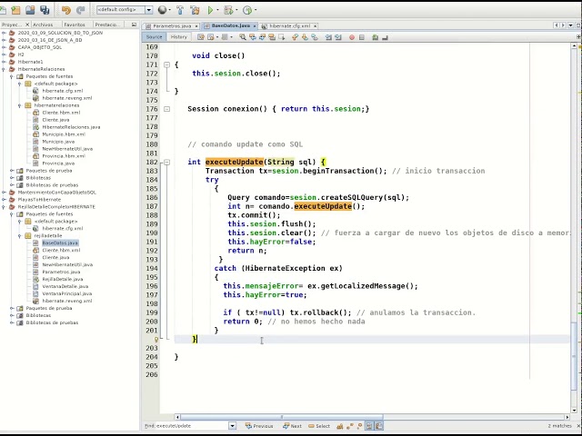 Hibernate: Mantenimiento completo de datos