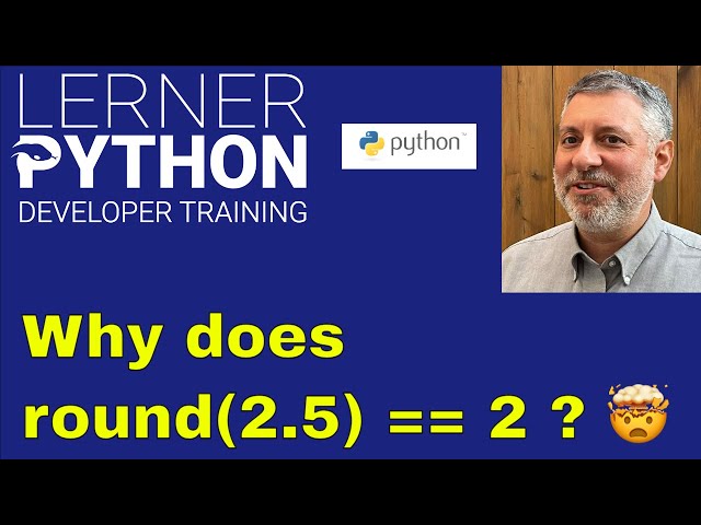 Why does round(2.5) == 2 in Python?