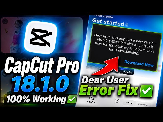 CapCut Pro Update | Capcut Update Notice Problem | Capcut new Version Problem Solve ✅