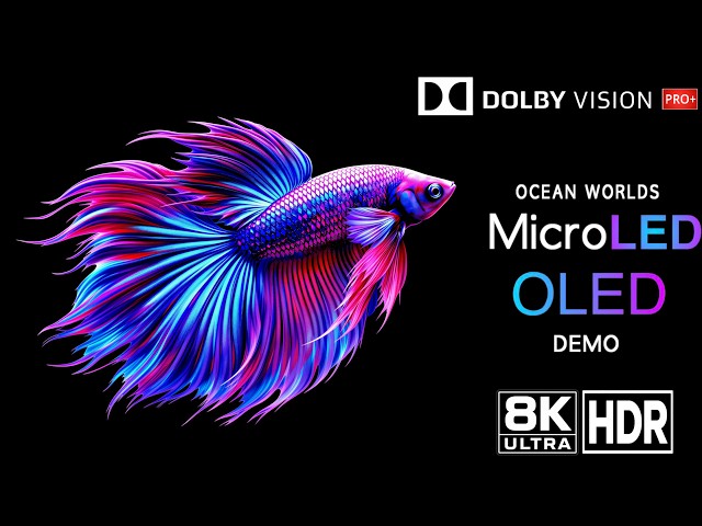 Ocean Worlds QD-OLED – MicroLED Demo | 8K Ultra HDR | Dolby Vision™ | 60fps