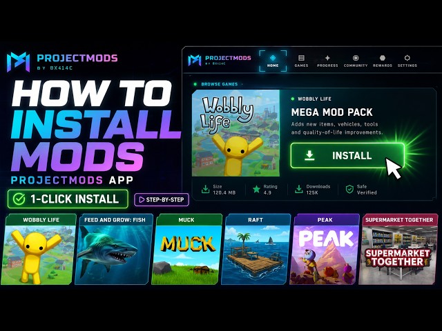 How to Install ProjectMods + Any Mod | Easy 1-Click Tutorial
