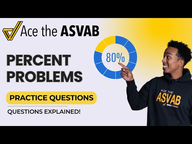 ASVAB Math: Percent Word Problems & Solving Linear Equations