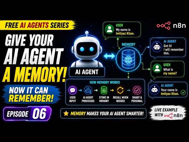How to Add Memory to an AI Agent | AI Agent Memory Explained | n8n Tutorial