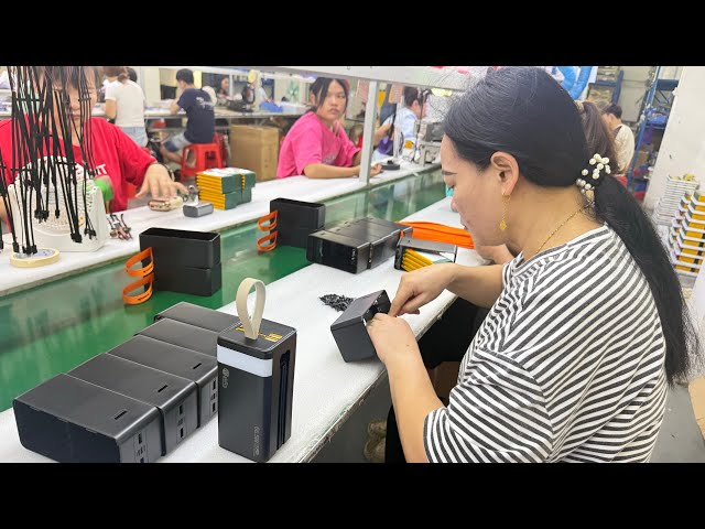 Complete Manufacturing Process of 50000mAh Power Bank in China Factory | Mobile Power bank making 