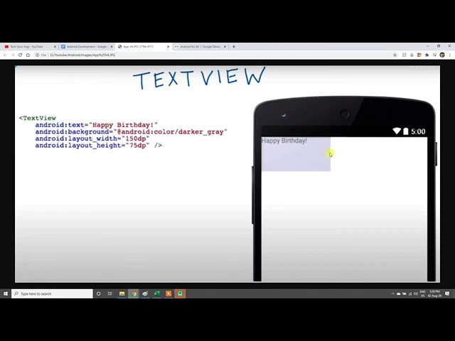 Android Development Course in Hindi  - Introduction to Android Studio & XML    - 2 with RJ
