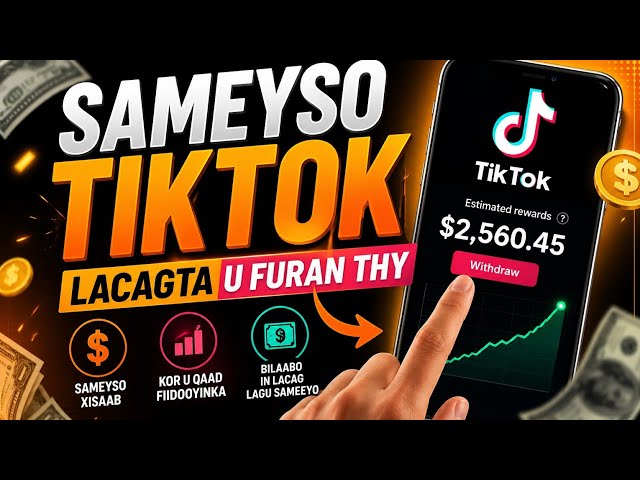 Sidee loo sameeyaa tiktok creativity program beta//sida tiktok lacag looga sameeyo#money #tiktok