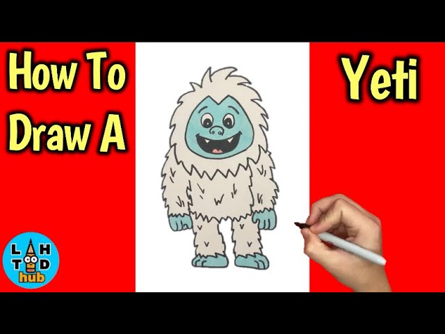 How To Draw A Yeti EASY!