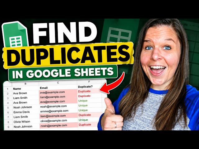 How to Find Duplicates in Google Sheets