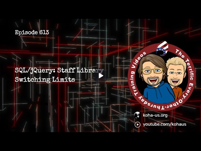 SQL/jQuery: Staff Library Switching Limits | 613
