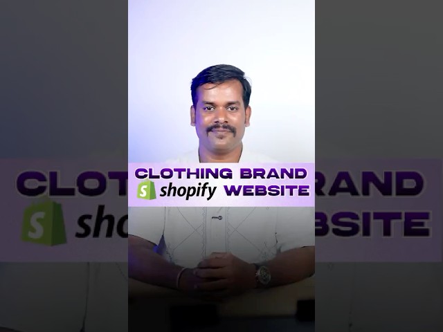 I Built a Shopify Clothing Brand Website in Tamil – Easy Guide!