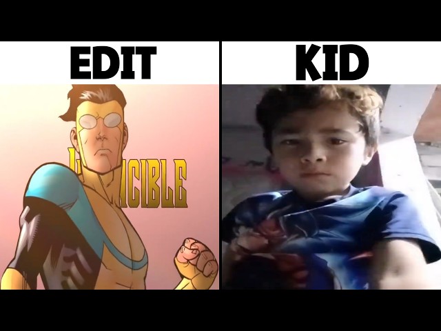 Invincible Wobble Edit Original vs Kid Version