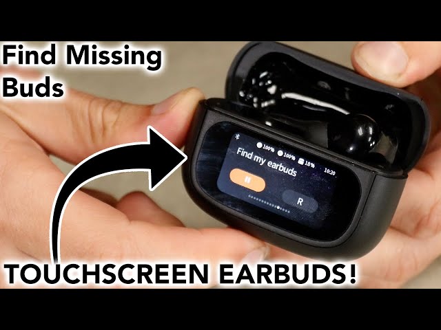 ANC True Wireless Earbuds with Touch Screen Smart Case
