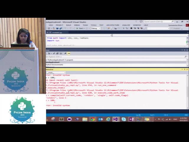Sponsored - Build Python Web Apps in a breeze with Visual Studio - PyCon India 2015