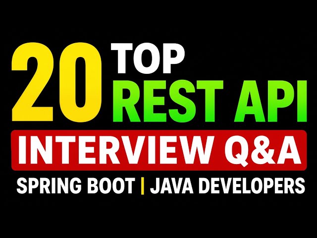 Top 20 REST API Interview Q&A for Developers #java #development #fullstackjava #backend #frontend 