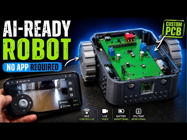 I built the Perfect Body for an AI Ready Robot - Using a PiZero2W and Custom PCB!