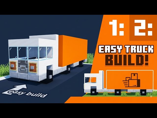 Minecraft Simple Truck Build Tutorial | Easy Vehicles for Your City.