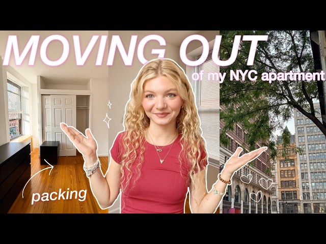 MOVING OUT of my NYC apartment... (packing & crazy life updates)