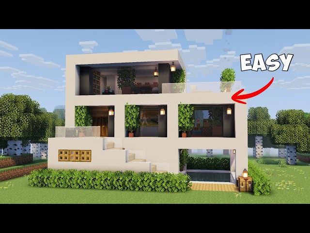 Minecraft:⛏️ How to Build a Simple Modern House🏠