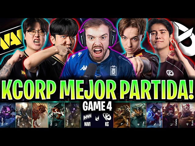 KARMINE CORP IN THE BEST GAME! 😱DO WE HAVE AN ELIMINATED PLAYER?🔥 | NAVI vs KC Game 4 LEC PLAYOFF...