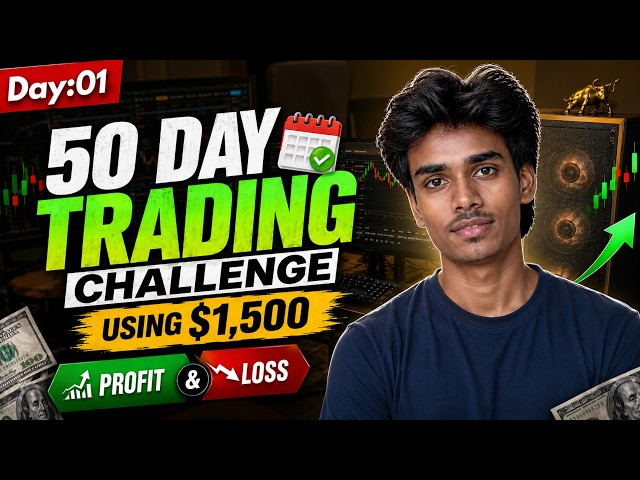 Using $1,500 Capital For 50 Trading Days Challenge [Day 01]