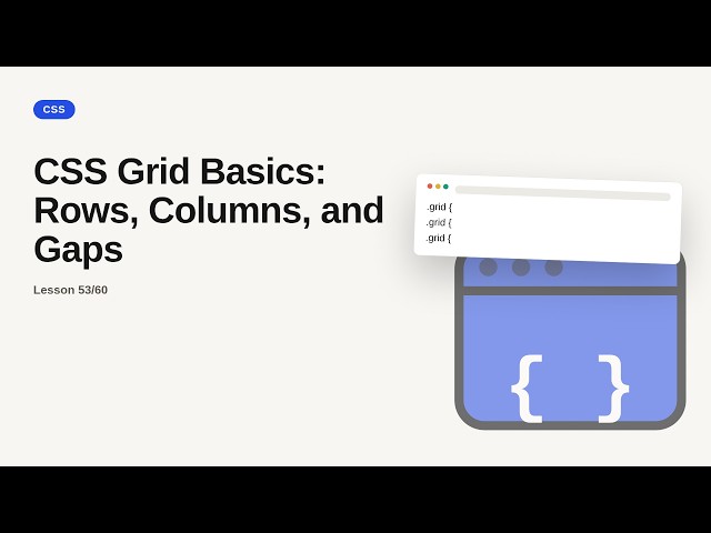 CSS Series: CSS Grid Basics: Rows, Columns, and Gaps