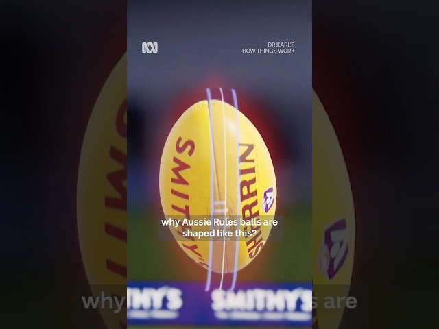 Why Are Aussie Footy Balls Shaped Like That? #science #sports #afl