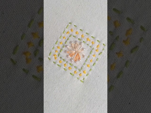 Beautiful flower embroidery. #beautiful #flowers #embroidery #vairal #foryou