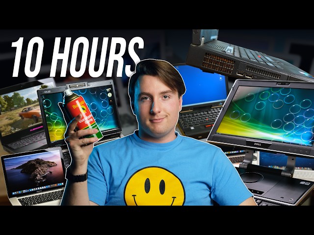 10 Hours Of Old Laptop Restorations And Cleaning! Psivewri Marathon