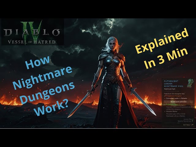 Nightmare Dungeons Explained. Diablo 4: Complete 3-Minute Beginner's Guide.